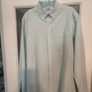 Southern Pines Aqua Men's Button-Down - LARGE